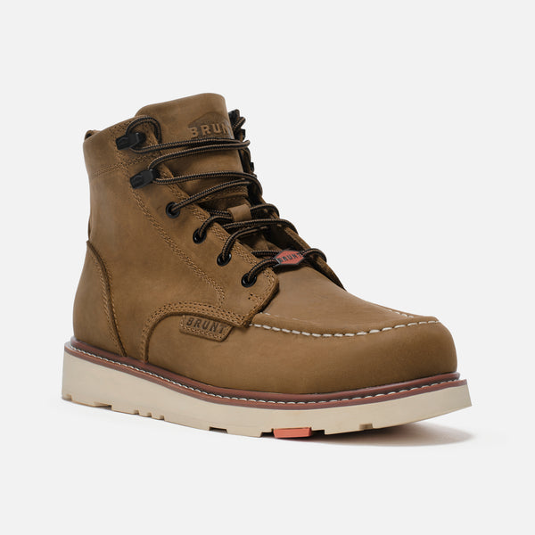 (取寄) ブラント メンズ ザ マリン アンライン コンプ トゥ BRUNT men BRUNT The Marin Unlined Comp Toe Brown The Marin Unlined (Comp Toe) | 6