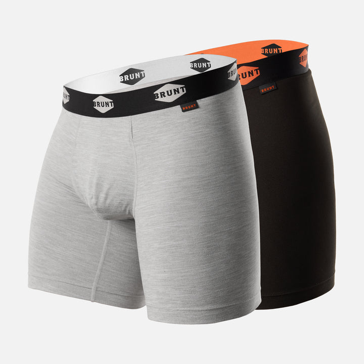45 degree angle of comfort tech boxer 9 inch displayed as a 2 pack *0