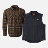 The Clark Heavyweight Flannel Shirt & Wright Tech Vest Pack