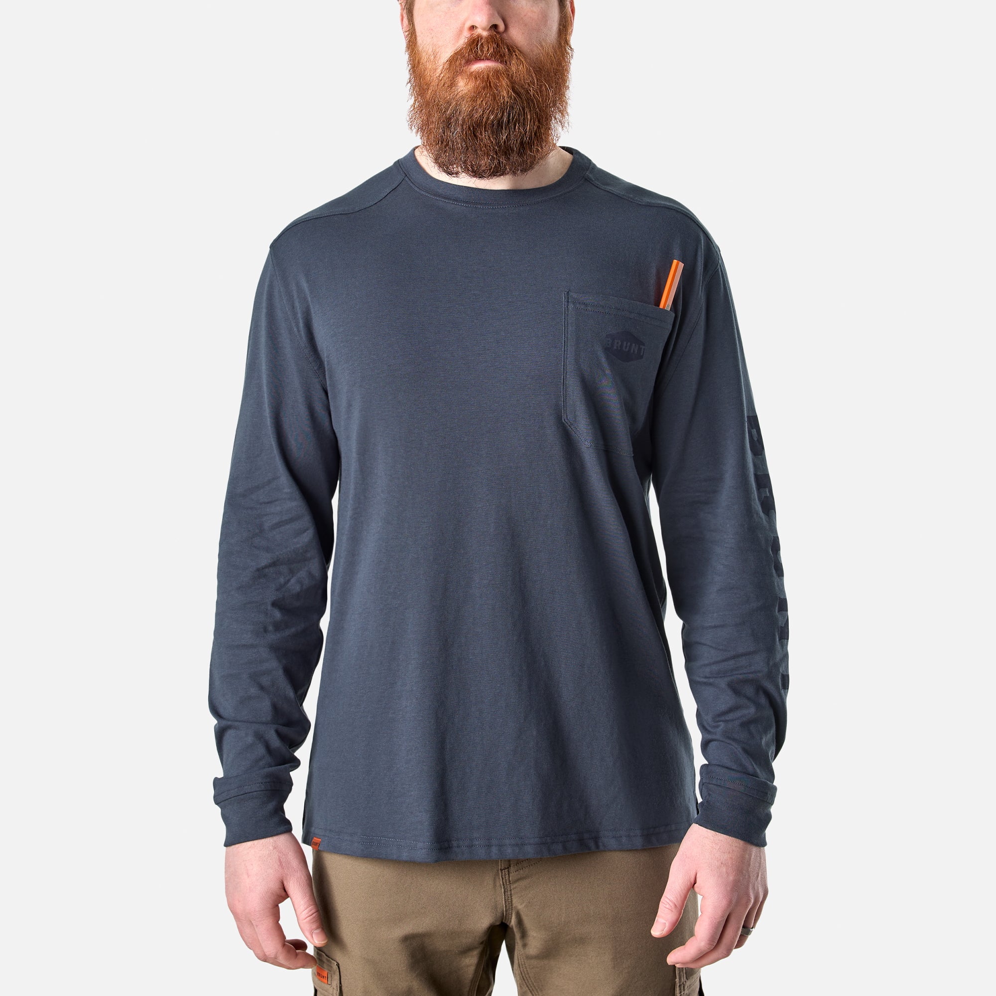 Long Sleeve Pocket T-Shirt | High Quality Long Sleeve Pocket Tee