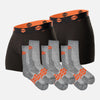 The Comfort Tech 6" Boxers & Everyday Socks Bundle