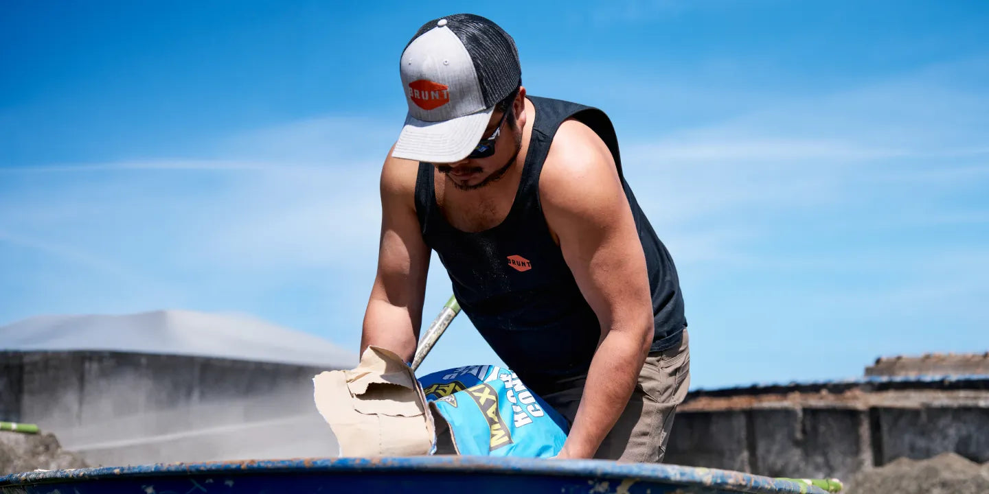 Man in BRUNT comfortable work tank top
