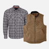 The Clark Flannel Shirt & D'Angelo Utility Vest Pack