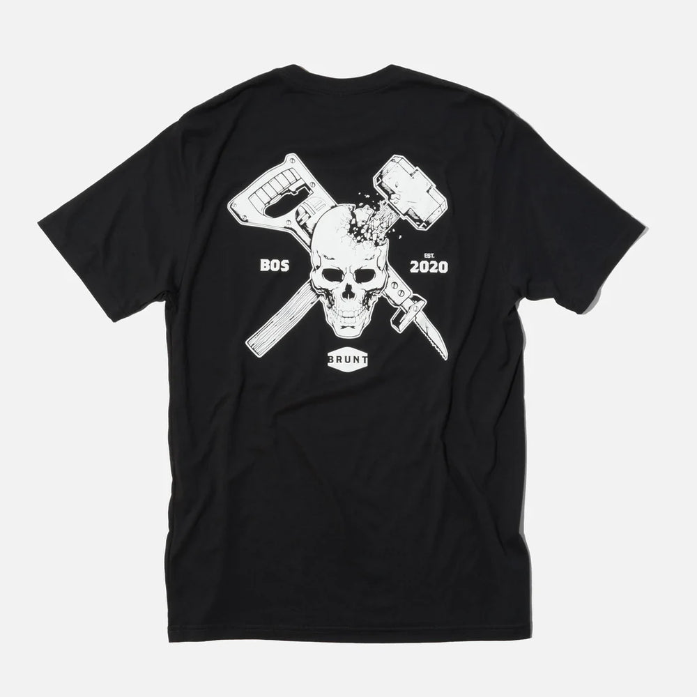 BRUNT High Quality Work Shirt in Black with Demolition Graphic on Back