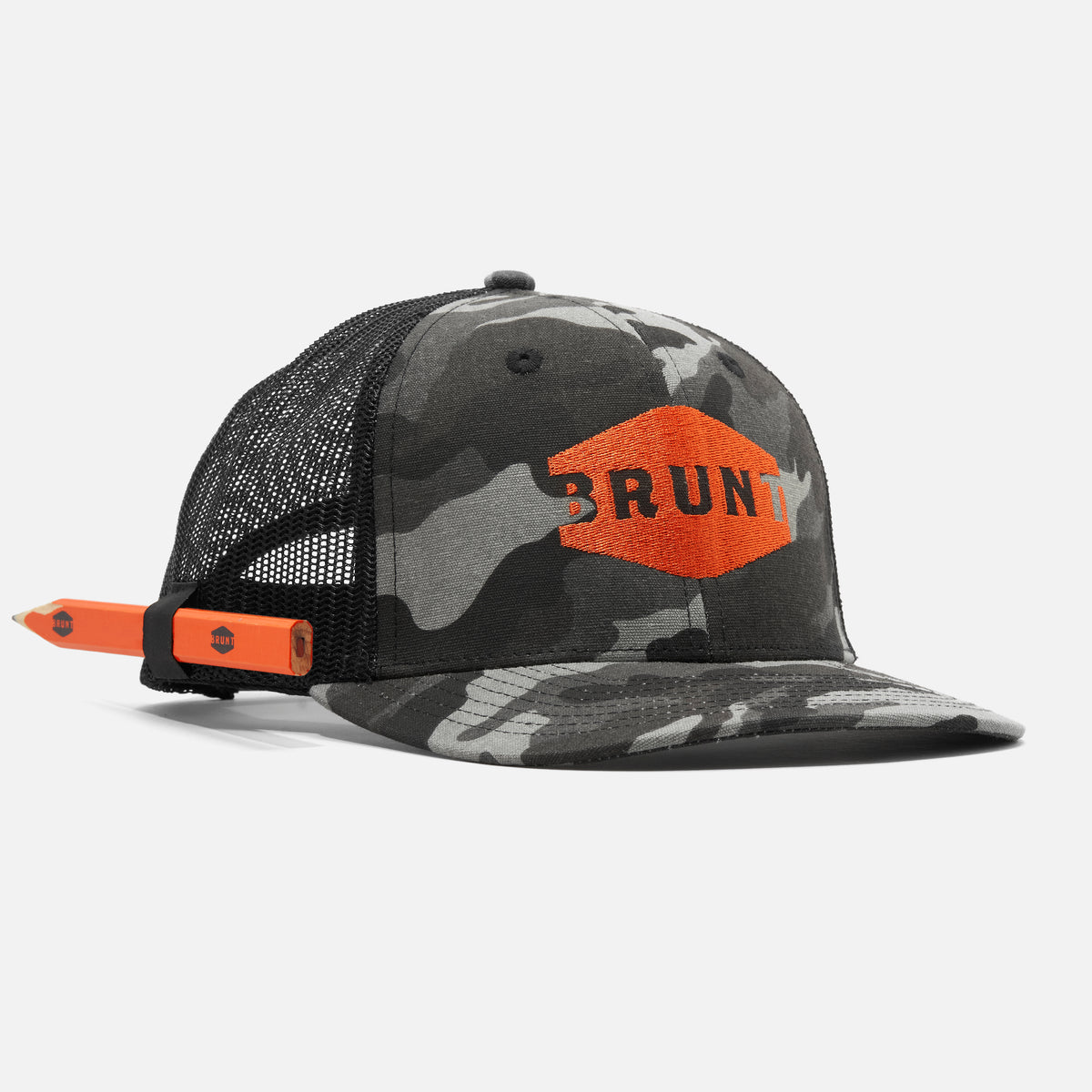 Curved Brim Snapbacks | Work Hat with Built in Pencil Holder  display picture 1