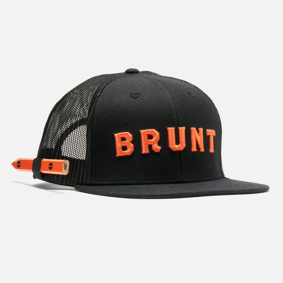 Curved Brim Snapback Work Hat with Pencil Holder, One Size Fits Most Flat Brim Snapbacks | Work Hat with Built in Pencil Holder  main image 2