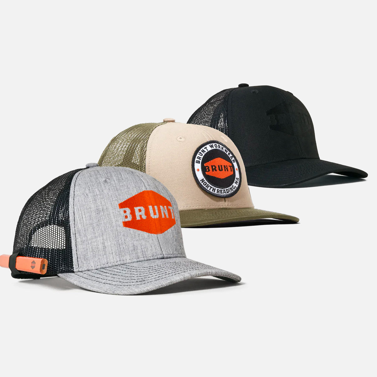 Curved Brim Snapback Work Hat with Pencil Holder, One Size Fits Most Flat Brim Snapbacks | Work Hat with Built in Pencil Holder  main image 4