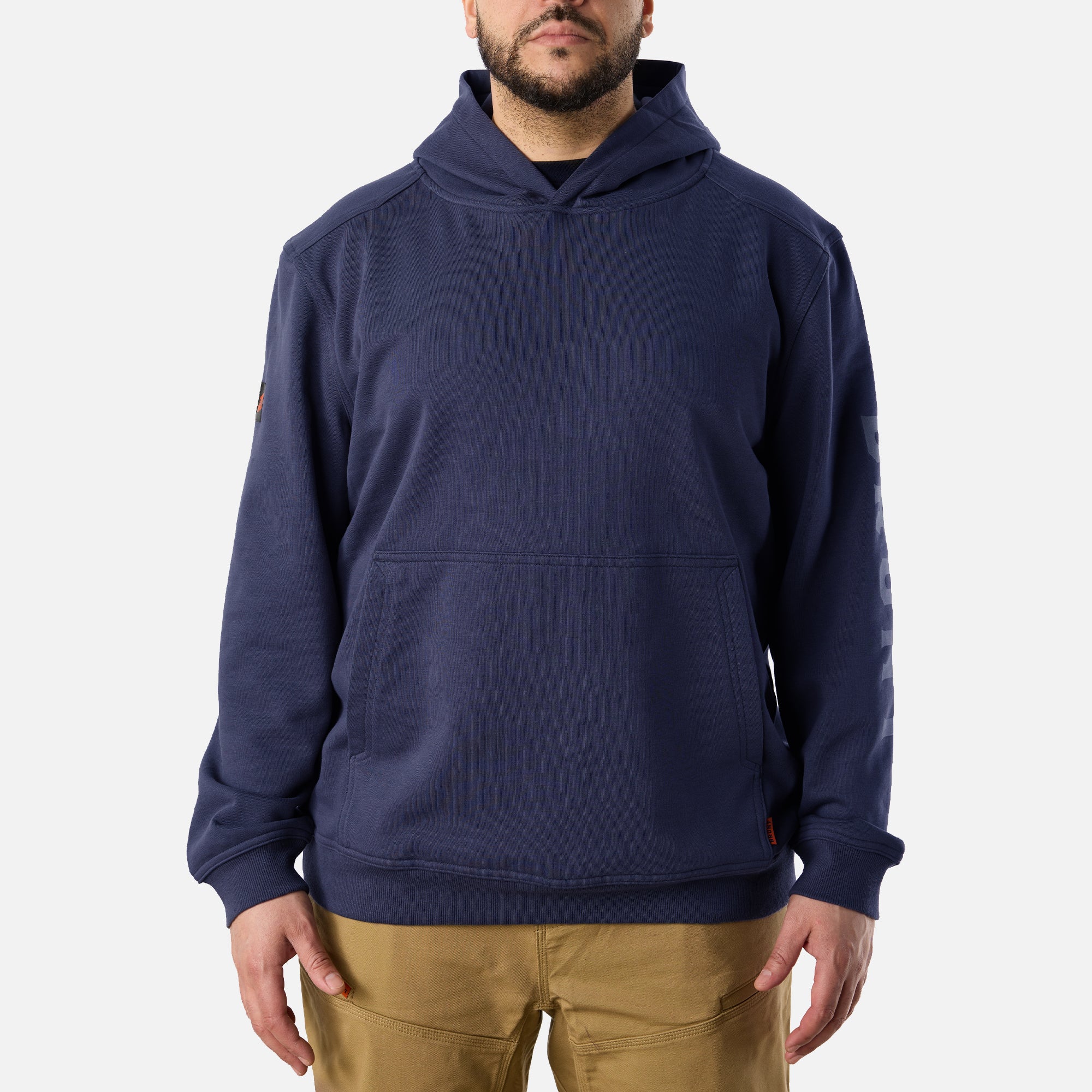 View 1 front of BRUNT comfortable all-season levin work hoodie in navy * 0