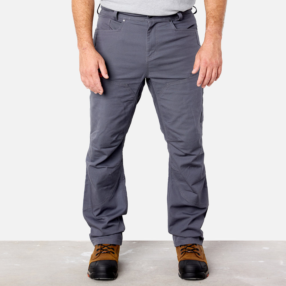 View 1 front of BRUNT water resistant double-knee martin utility work pant in charcoal * 0