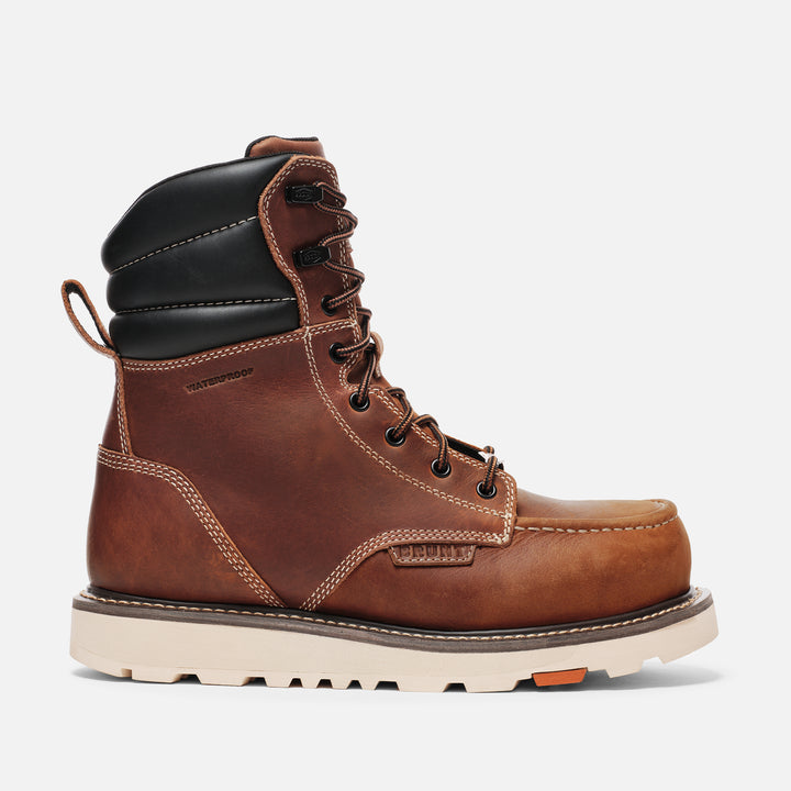 View 1 right side of the BRUNT 8 inch waterproof welted composite toe marin work boot in tobacco * 0 # NEW