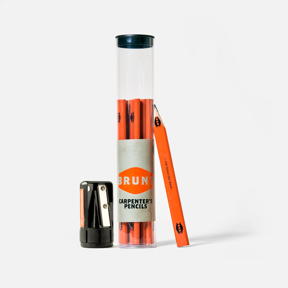 Orange Carpenter Pencils with BRUNT logo